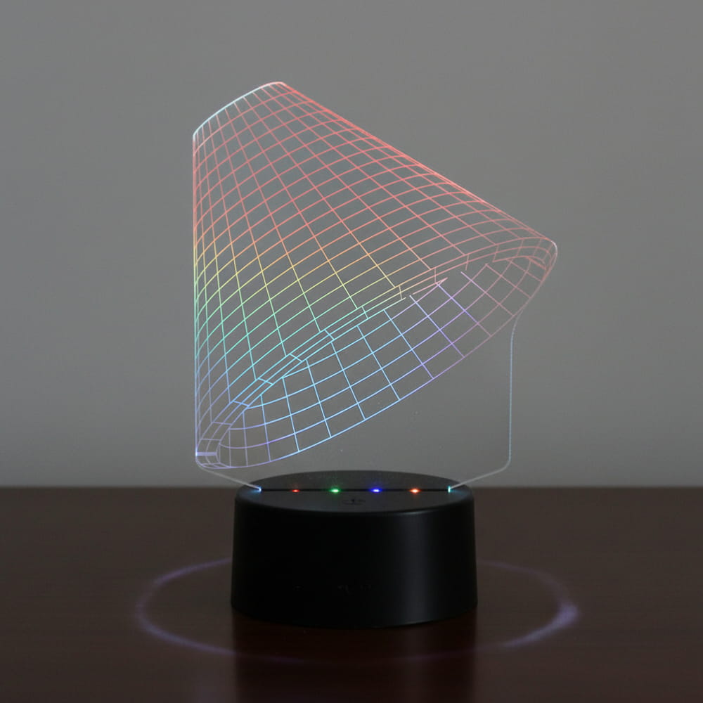 Laser Engraved Lampshade 3D Optical Illusion Lamp