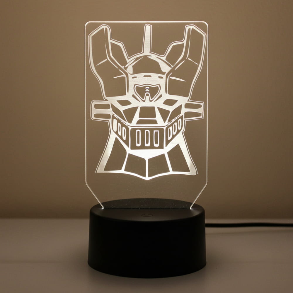Laser Engraved Mazinger Z Robot 3D Illusion Lamp