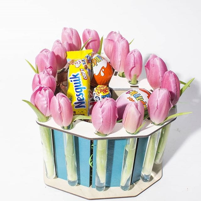 Laser Cut Heart Shaped Flower Bouquet Favor Box CDR File Free Download ...