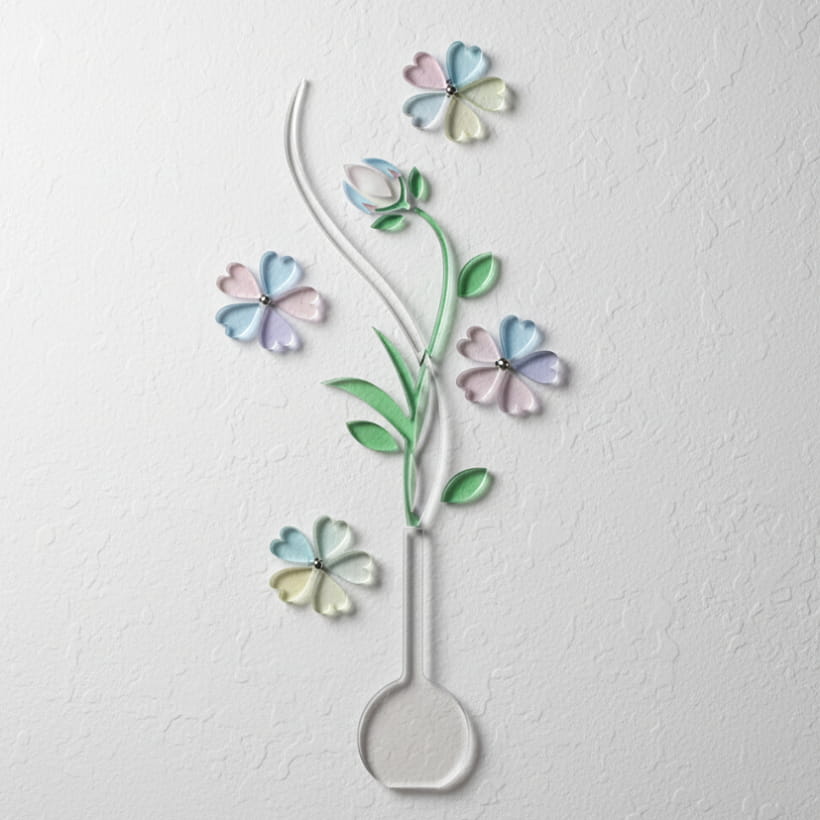 Laser Cut 3D Acrylic Fancy Wall Decor CDR SVG File Free Download | Vecty