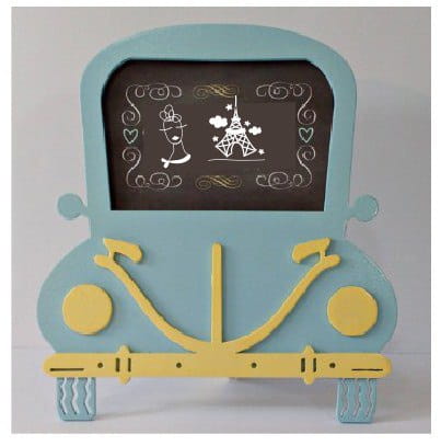 Car Photo Frame Laser Cut Wooden Kids Room Decor