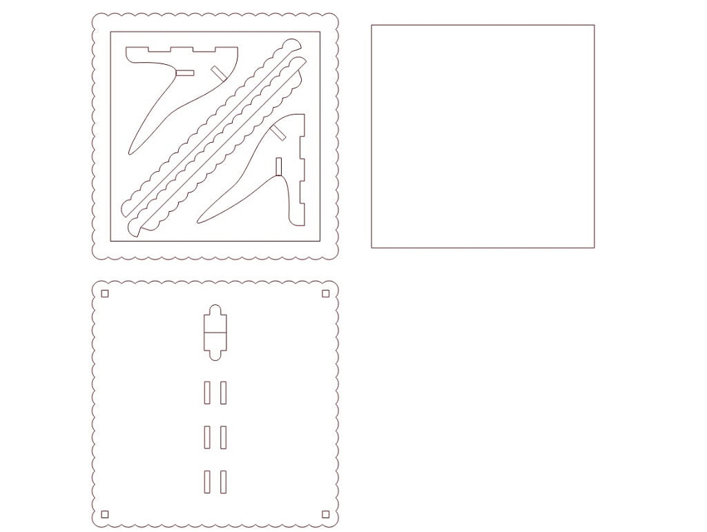 Laser Cut Wooden Photo Frame with Back Stand