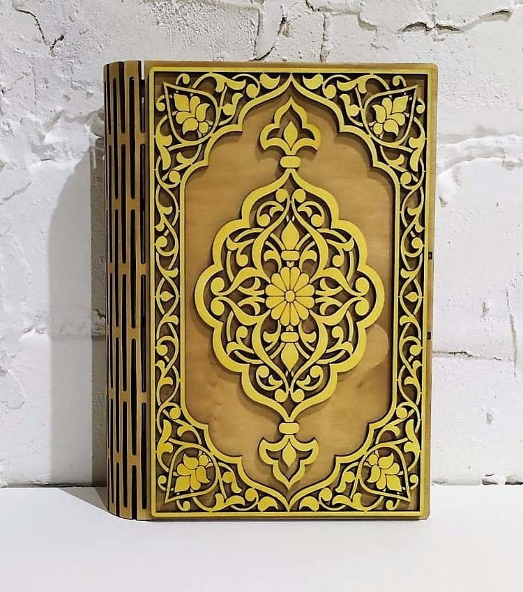 Decorative Wooden Holy Book Box Laser Cut File
