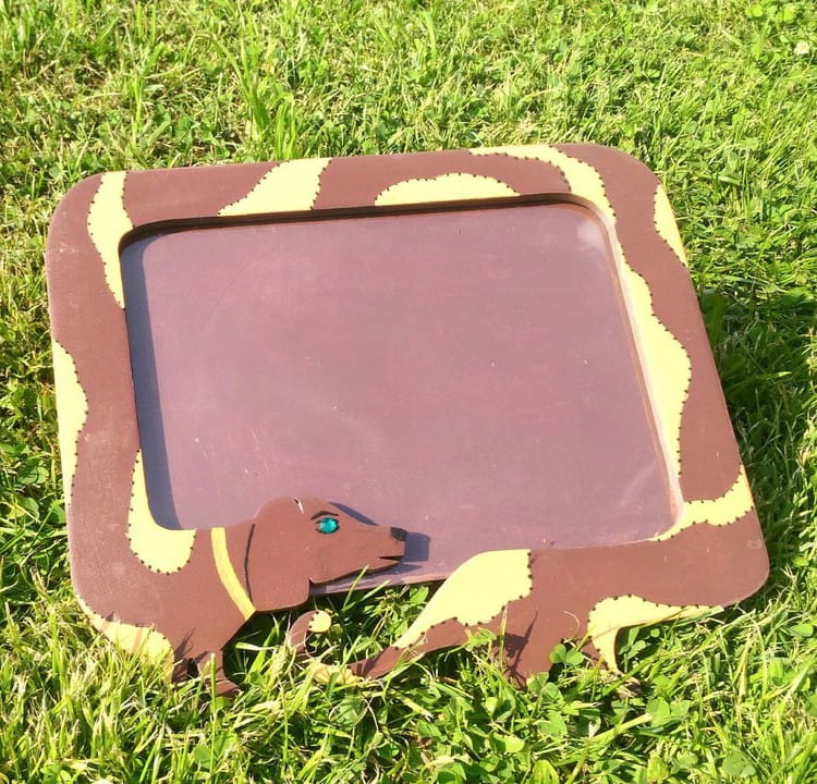 Dachshund Wooden Photo Frame Laser Cut Dog Photo Keepsake