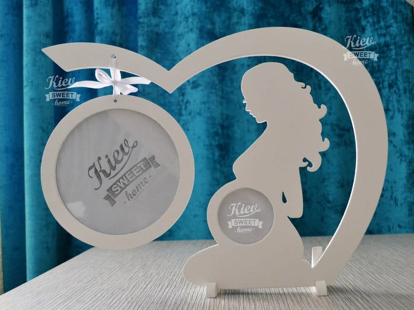 Laser Cut Pregnancy Ultrasound Photo Frame | Maternity Keepsake Gift