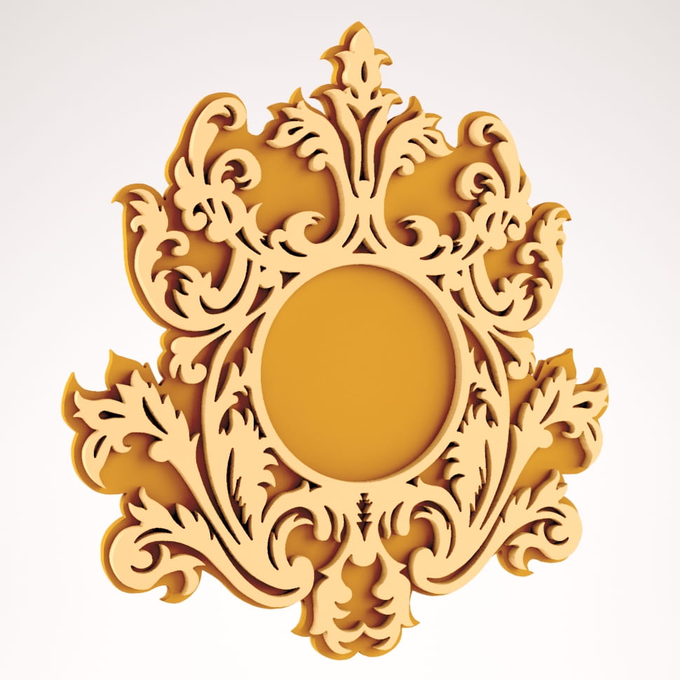 Laser Cut Vintage Ornate Photo and Mirror Frame