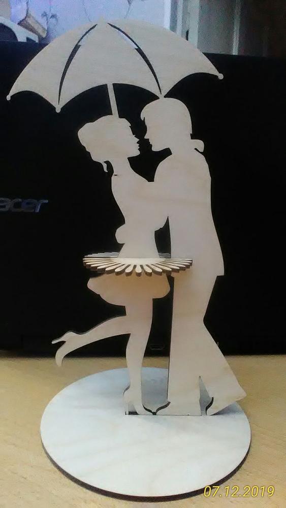 Laser Cut Dancing Couple Napkin Holder | Romantic Table Decor