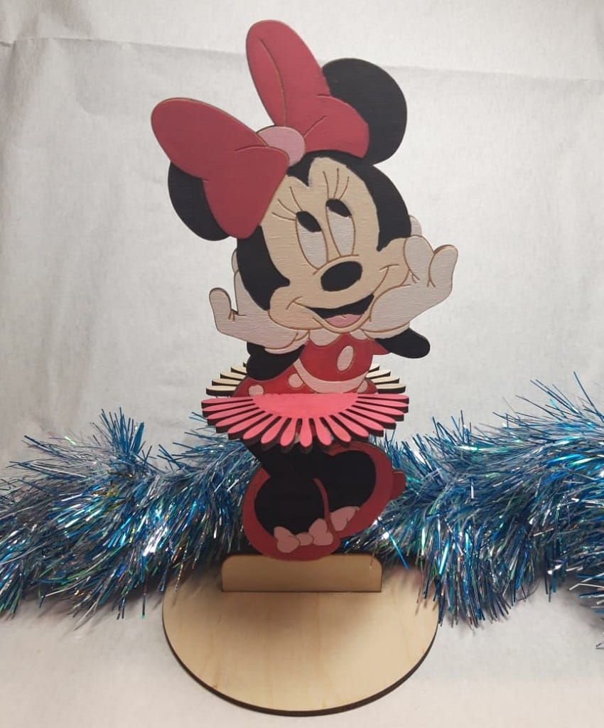 Laser Cut Minnie Mouse Napkin Holder | Kids Party Table Decor