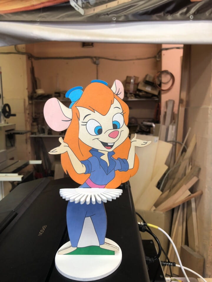 Laser Cut Gadget Hackwrench Cartoon Napkin Holder | Kids Party Decor