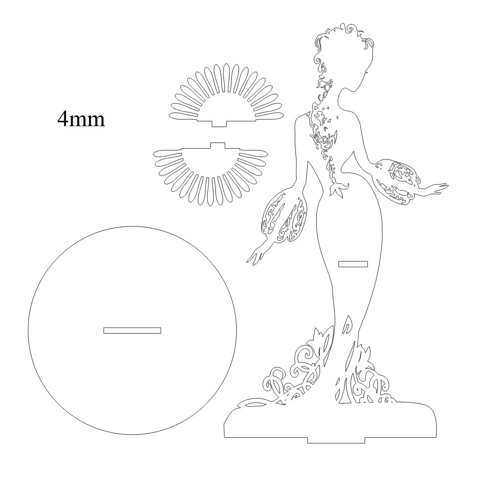 Laser Cut Lady Dress Napkin Holder Dining Table Decor CDR File Free Laser Cut Lady Dress Napkin Holder Dining Table Decor CDR File Free