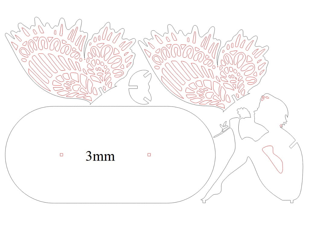 Laser Cut Fairy Angel Decor | Table and Shelf Home Decoration