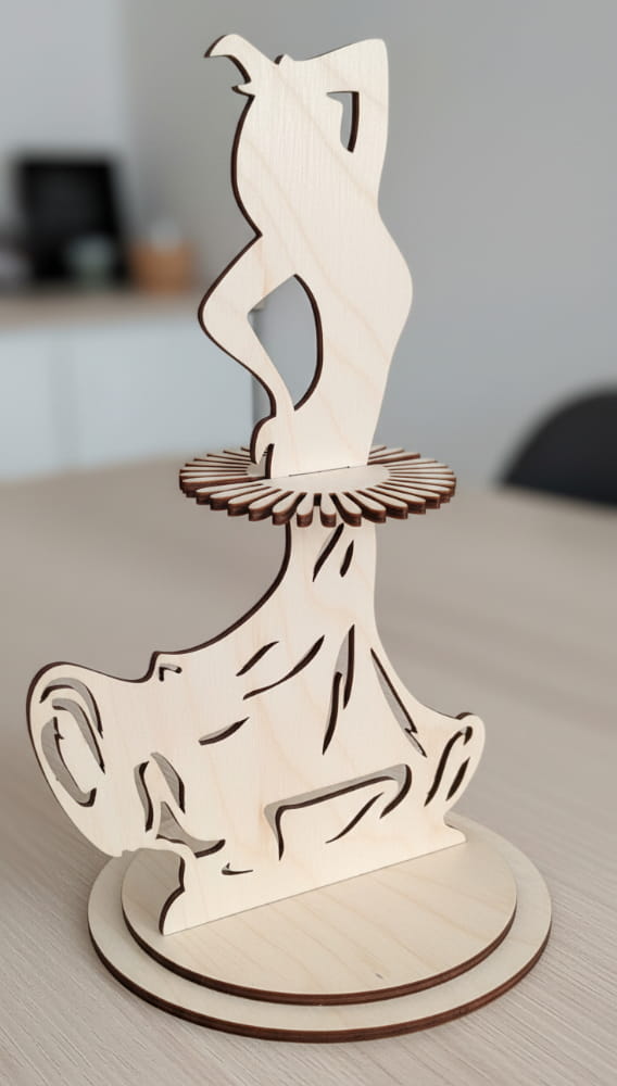 Laser Cut Dancing Lady Napkin Holder | Elegant Party Table Decor