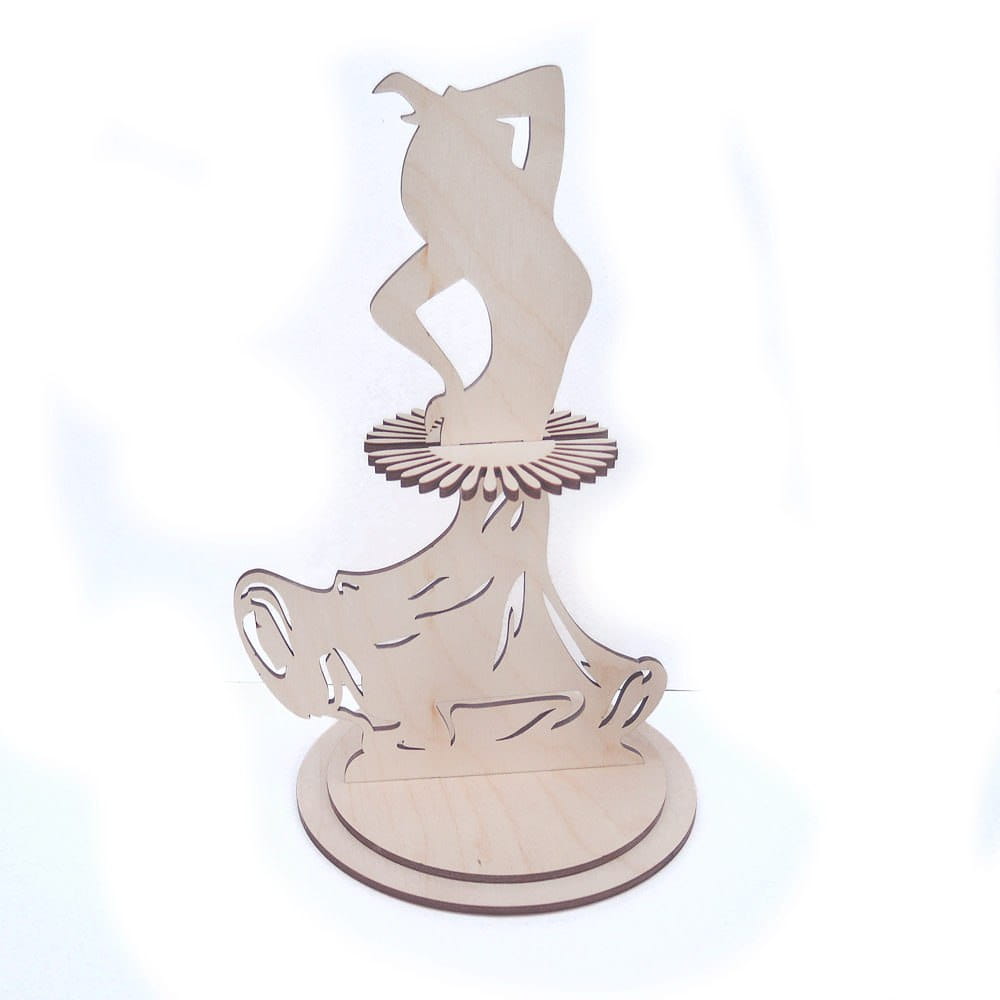 Laser Cut Dancing Lady Napkin Holder | Elegant Party Table Decor