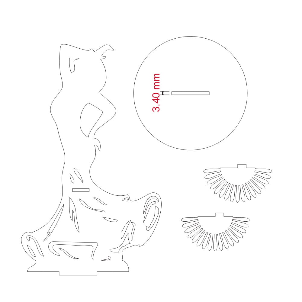 Laser Cut Dancing Lady Napkin Holder | Elegant Party Table Decor
