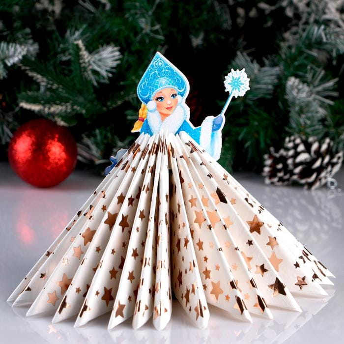 Laser Cut Russian Snow Maiden Napkin Holder