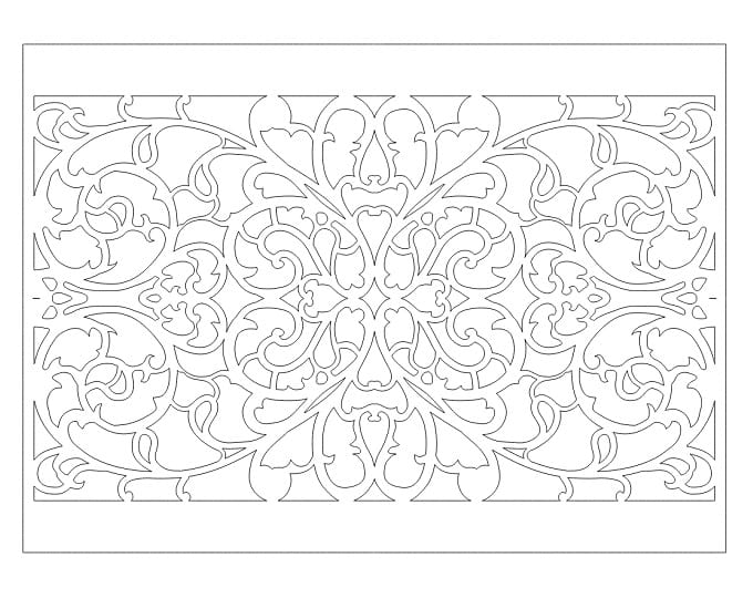 Laser Cut Wooden Radiator Cover | Decorative Interior Panel