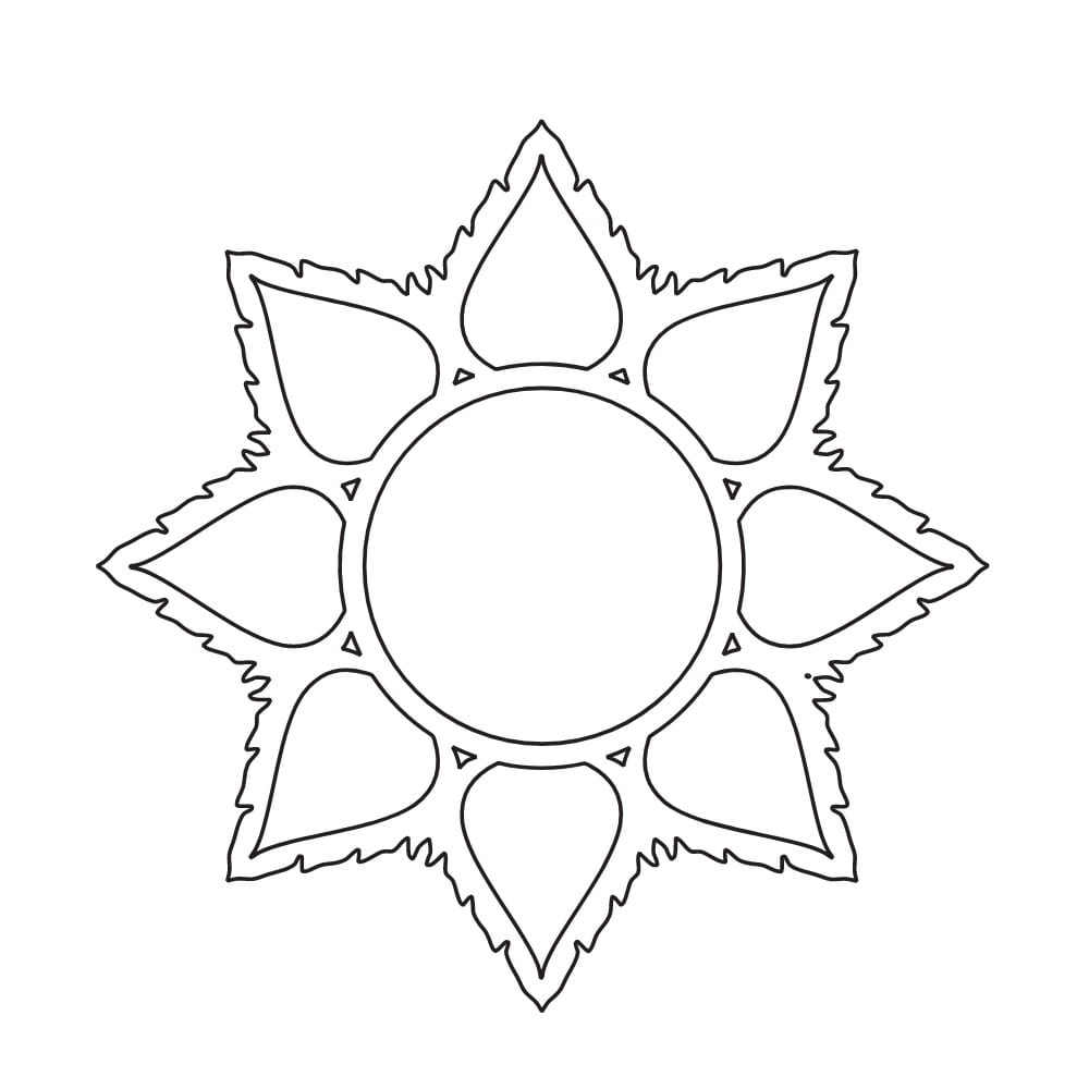 Laser Cut Wood Frame Floral Wall Clock