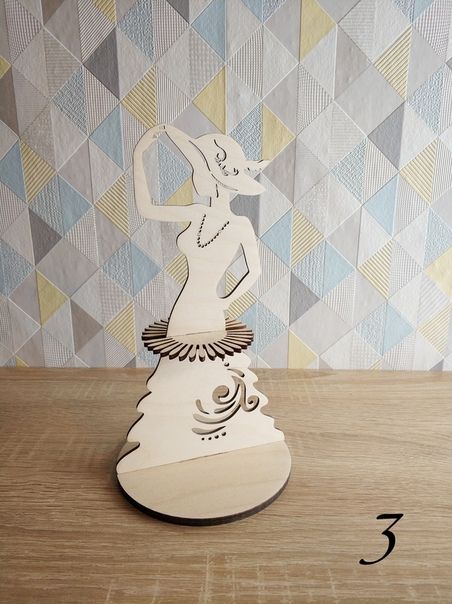 Laser Cut Lady Napkin Holder | Elegant Table Centerpiece Decor