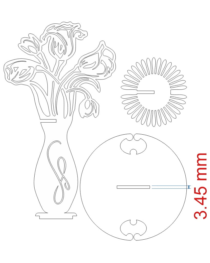 Laser Cut Flower Bouquet Napkin Holder | Dining Table Decor