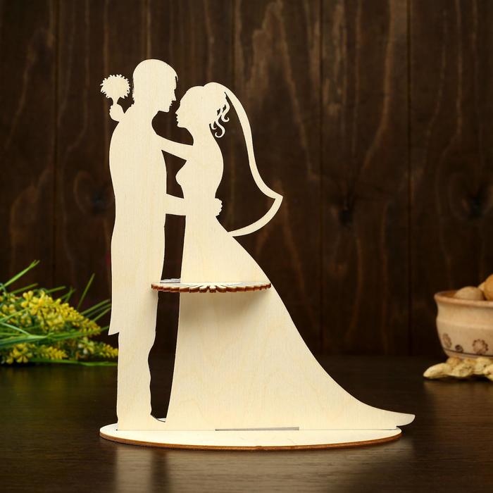 Laser Cut Wedding Couple Napkin Holder | Romantic Table Decor
