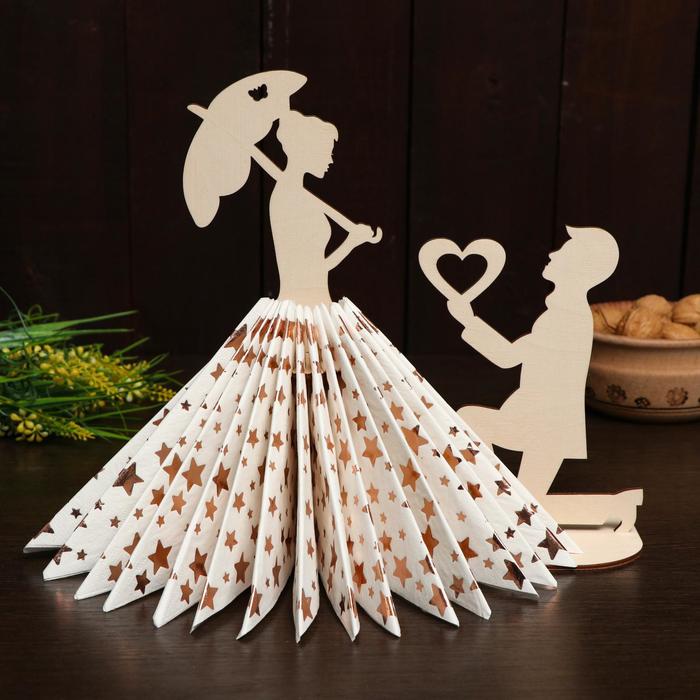 Laser Cut Wedding Proposal Napkin Holder | Romantic Table Centerpiece Decor