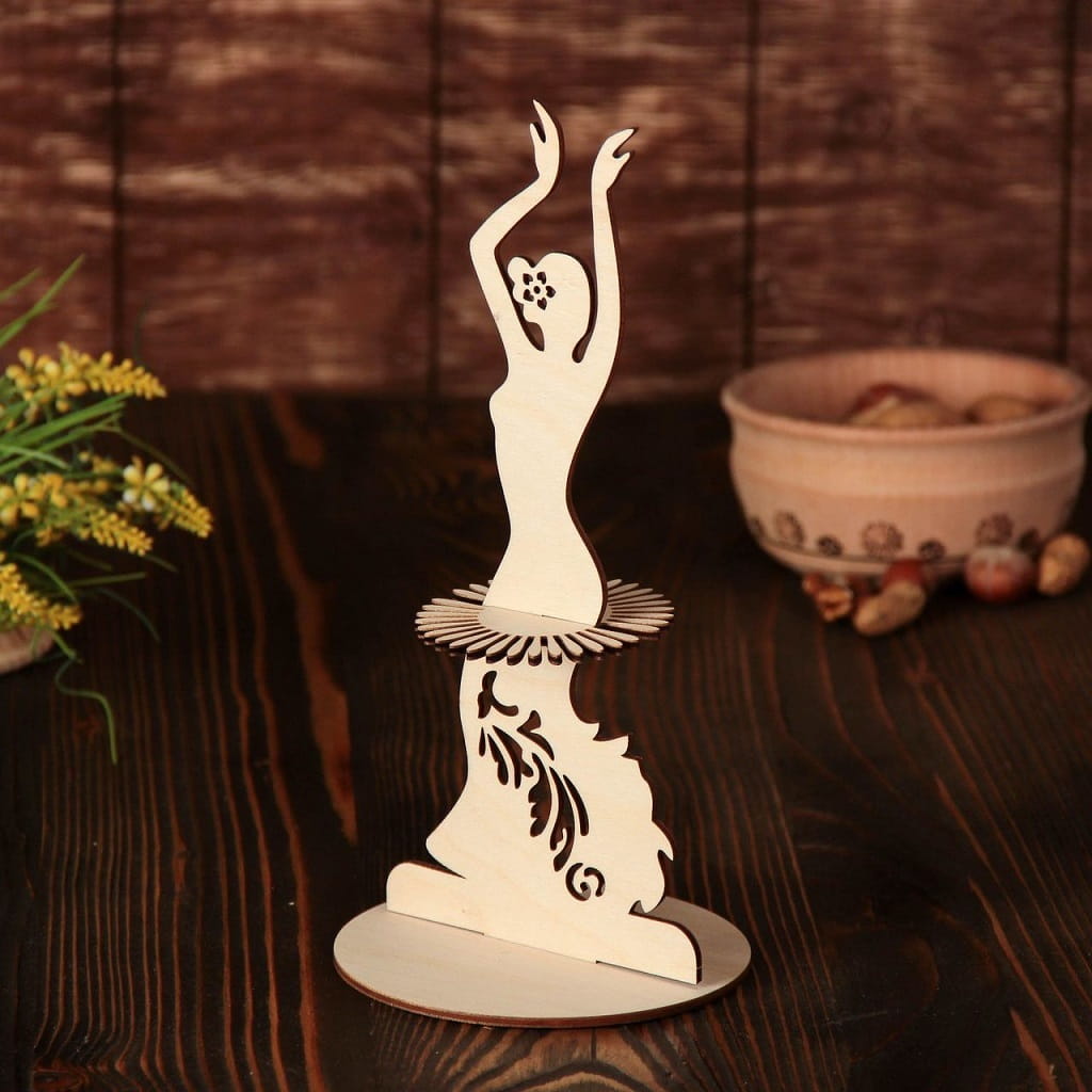 Laser Cut Ballerina Napkin Holder | Dancing Lady Table Decor