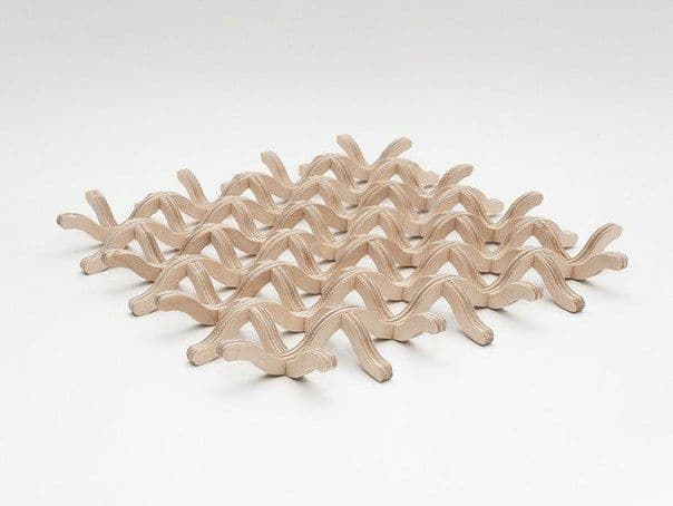 Laser Cut 3D Wood Structure Trivet | Hot Pot Stand