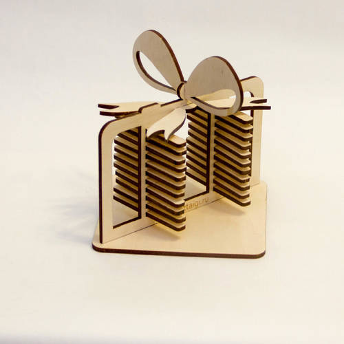 Laser Cut Gift Box Napkin Holder