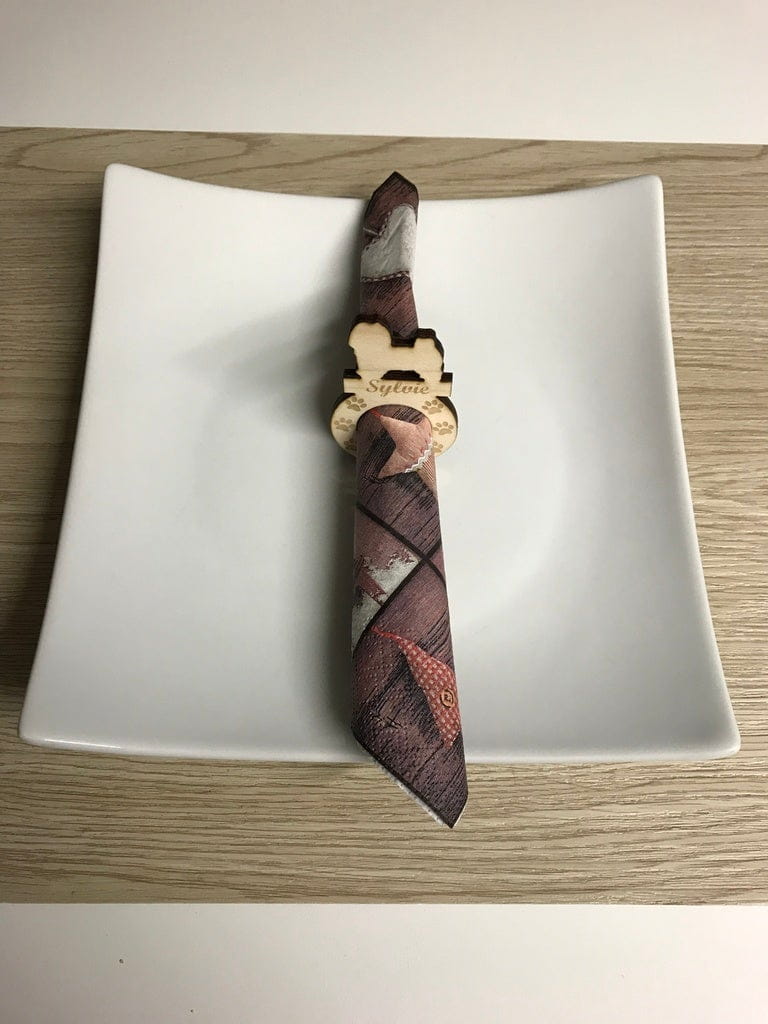 Laser Cut Personalized Dog Napkin Ring