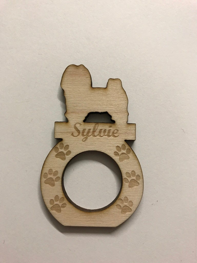 Laser Cut Personalized Dog Napkin Ring