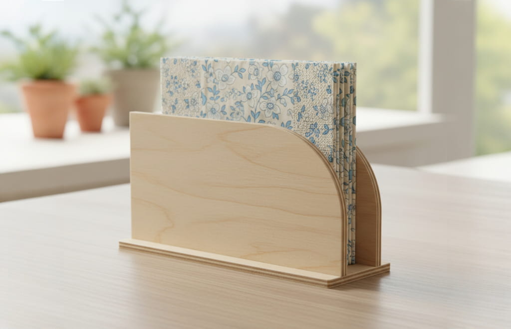 Laser Cut Napkin Holder for Countertops