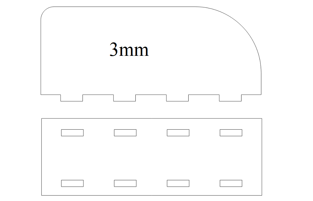 Laser Cut Napkin Holder for Countertops