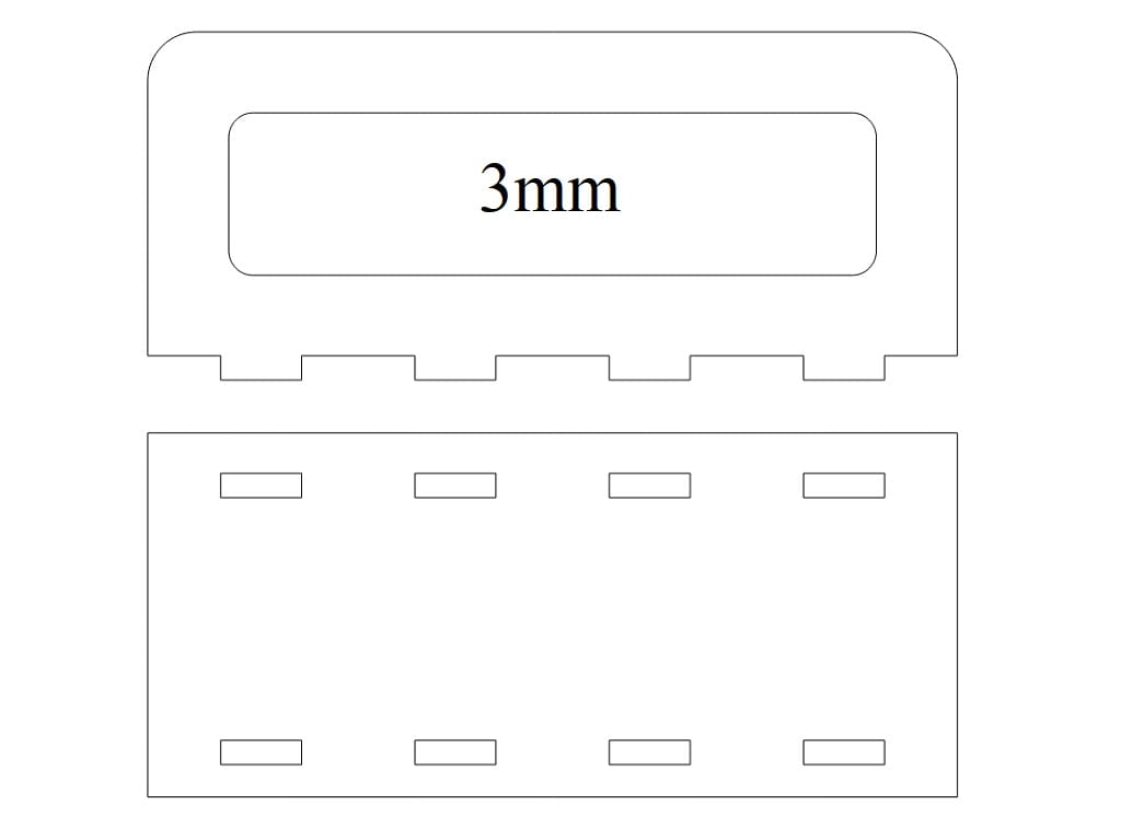 Laser Cut Decorative Napkin Holder for Tabletop