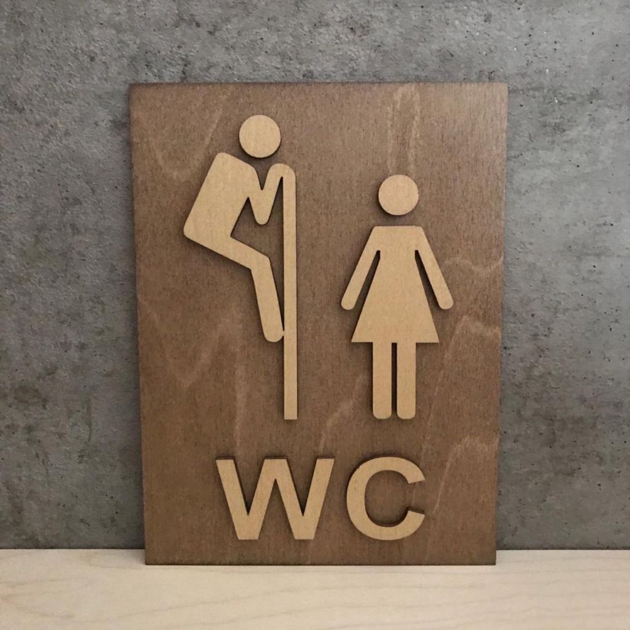 Wooden Offensive Toilet Sign Laser Cut File