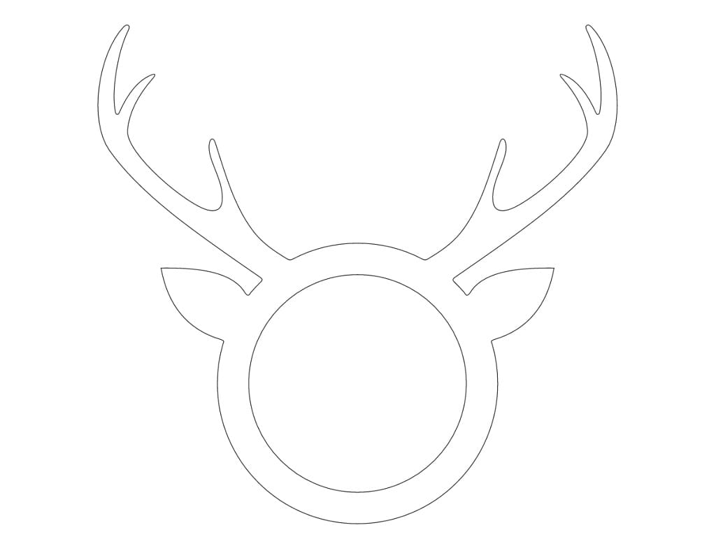 Laser Cut Antler Napkin Ring for Christmas Decor