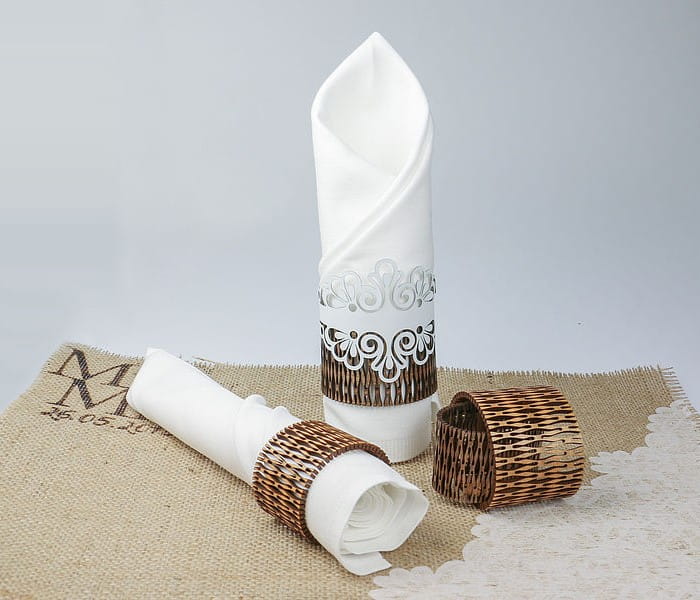 Laser Cut Living Hinge Wooden Napkin Ring