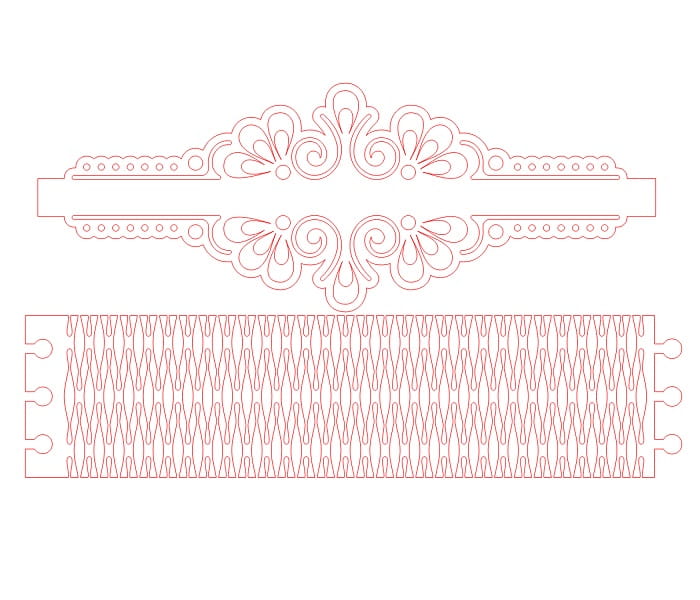 Laser Cut Living Hinge Wooden Napkin Ring