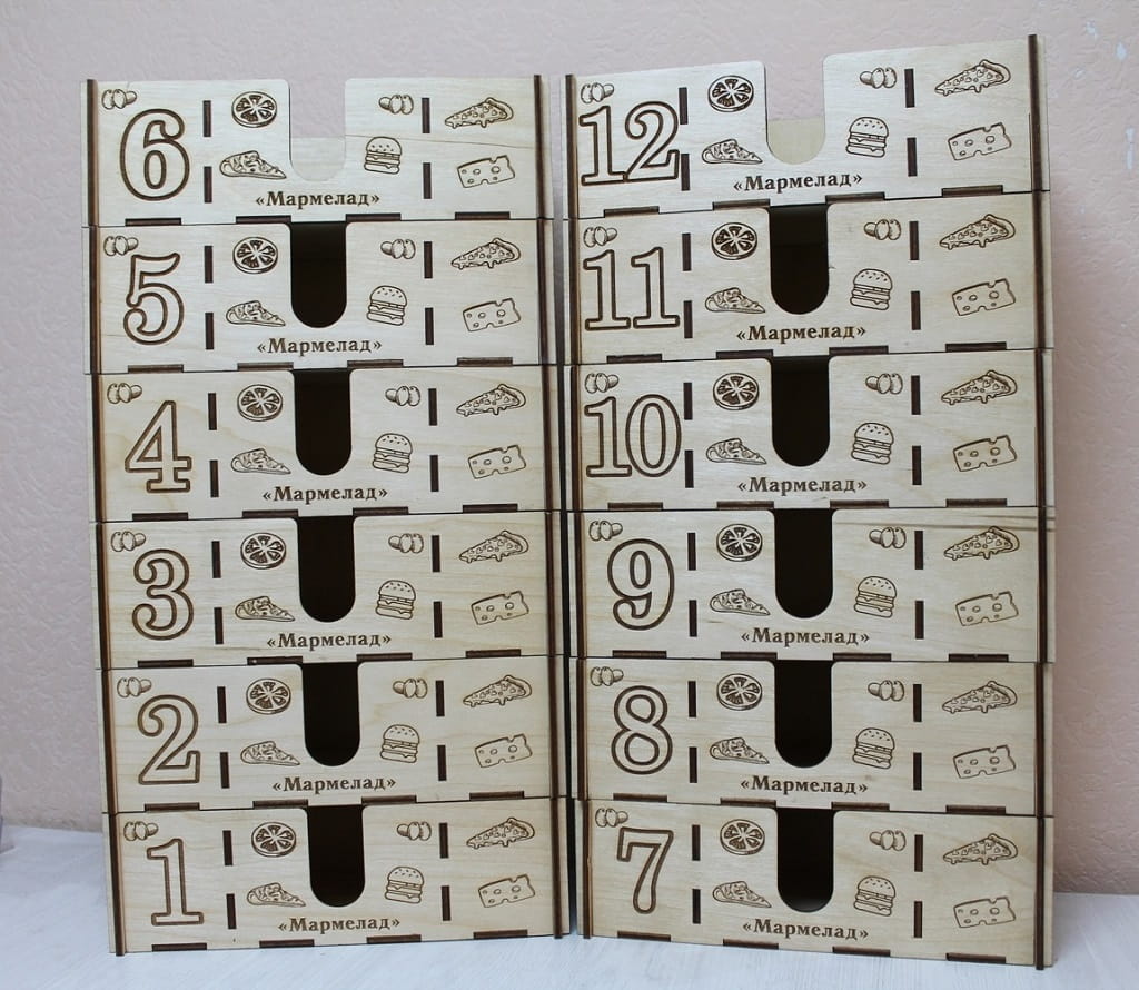 Laser Cut Restaurant Table Organizer | Napkin Holder with Spice Rack