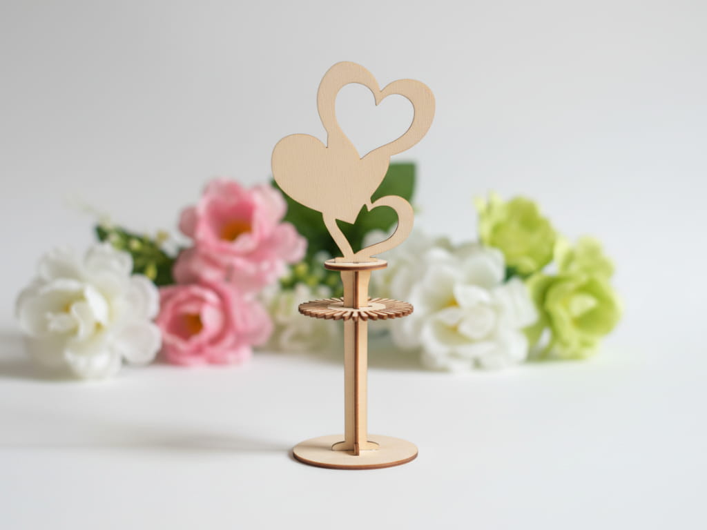 Laser Cut Heart Napkin Holder | Romantic Party Table Decor CDR SVG File ...
