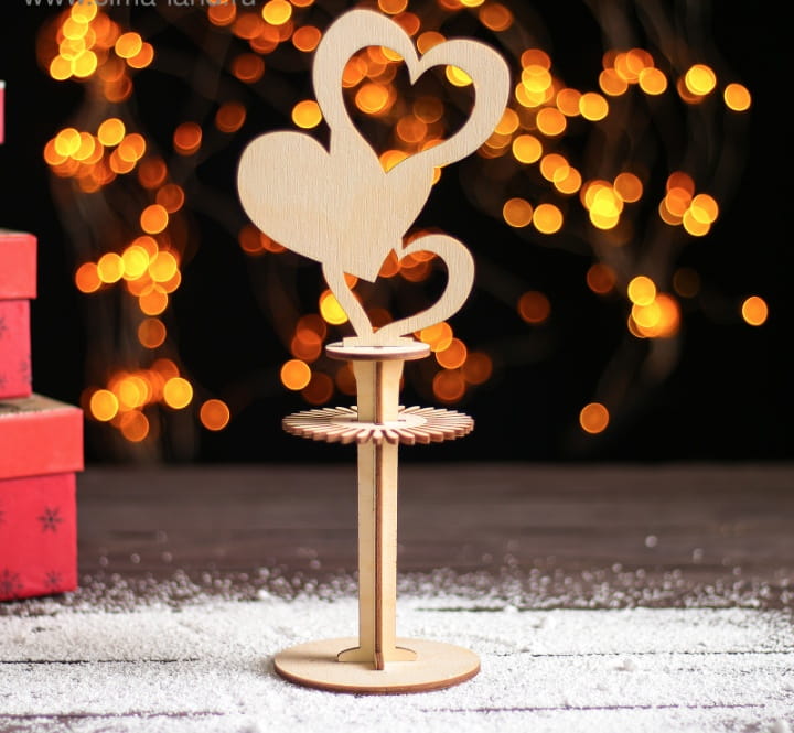 Laser Cut Heart Napkin Holder | Romantic Party Table Decor