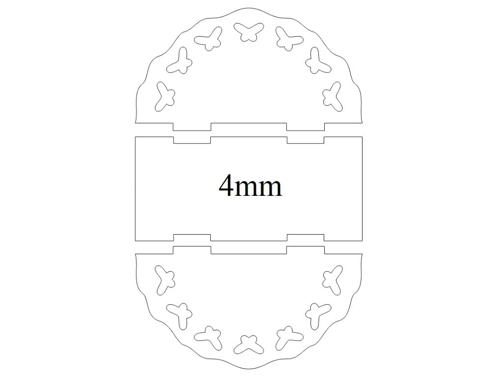 Laser Cut Butterfly Themed Napkin Holder