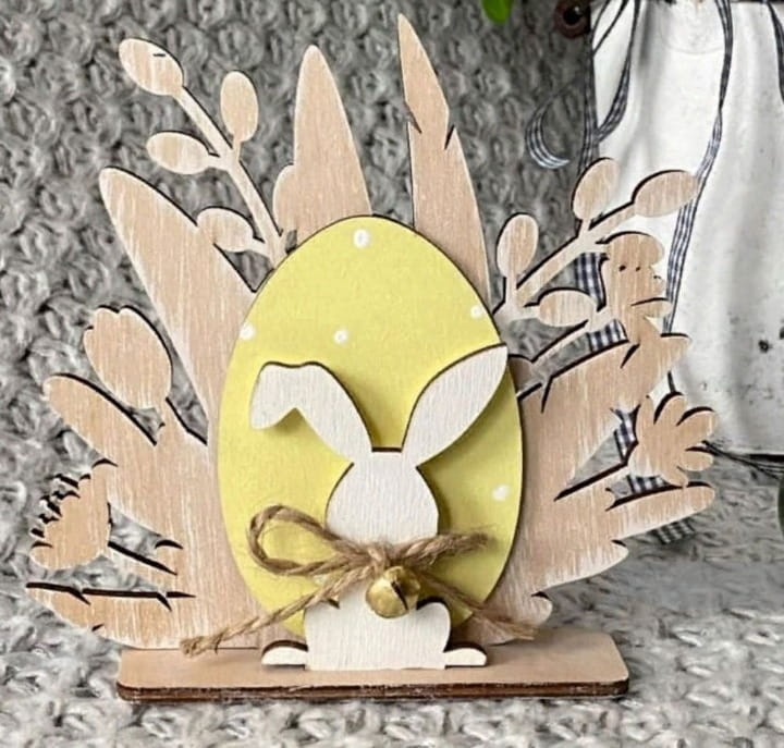 Laser Cut Easter Bunny Table Centerpiece CDR File Free Download | Vecty