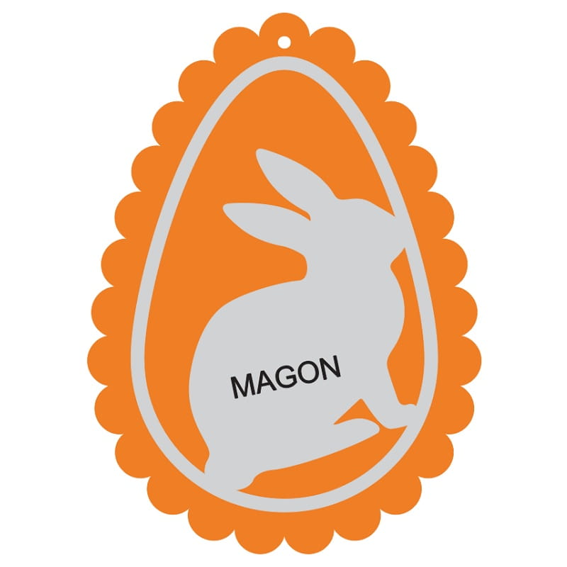 Laser Cut Wooden Easter Bunny Gift Tag
