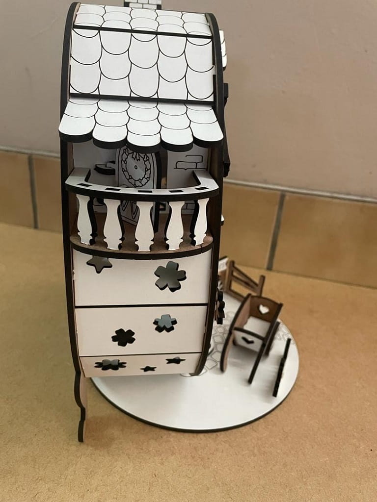 Laser Cut Wooden Easter House Egg