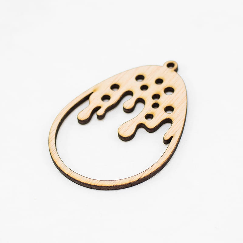 Laser Cut Easter Egg Ornament for Festive Hanging Decor