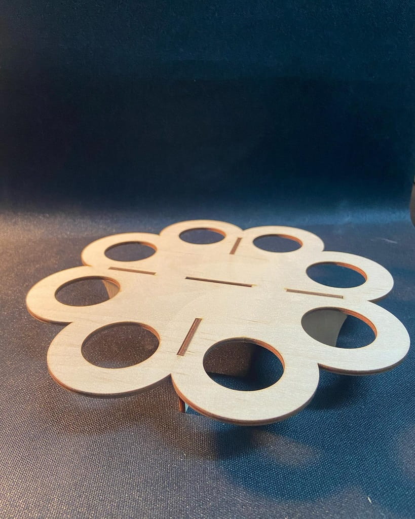 Laser Cut Easter Egg Holder Tabletop Display Stand