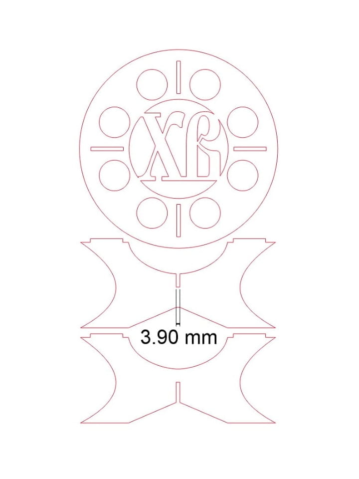 Laser Cut Wooden Easter Egg Holder Festive Centerpiece