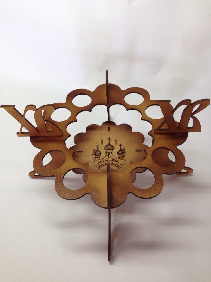 Laser Cut Decorative Wooden Easter Egg Holder