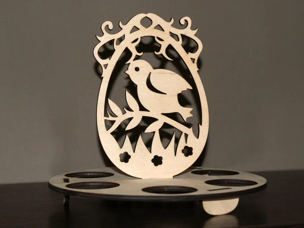 Laser Cut Bird Easter Egg Holder – Festive Spring Decoration