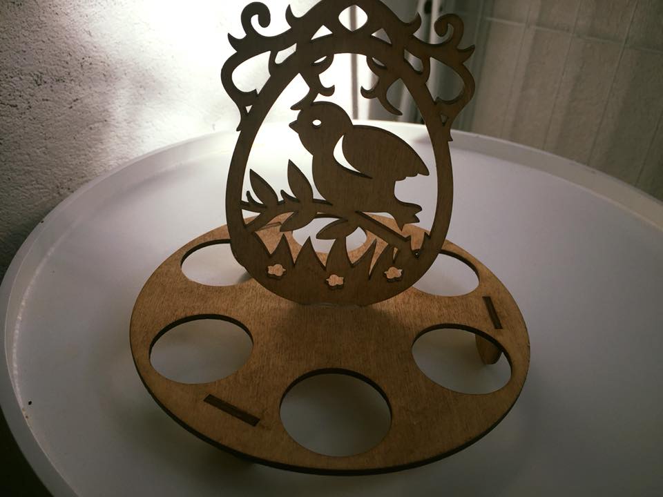 Laser Cut Bird Easter Egg Holder – Festive Spring Decoration